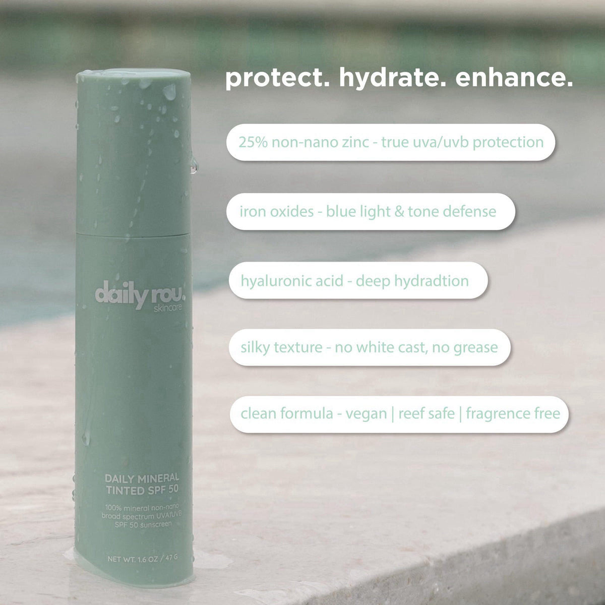 Daily Rou DailyRou Daily Mineral Skincare – Hydrating & Brightening Face Sunscreen for Men & Women – Lightweight, Non-Gr