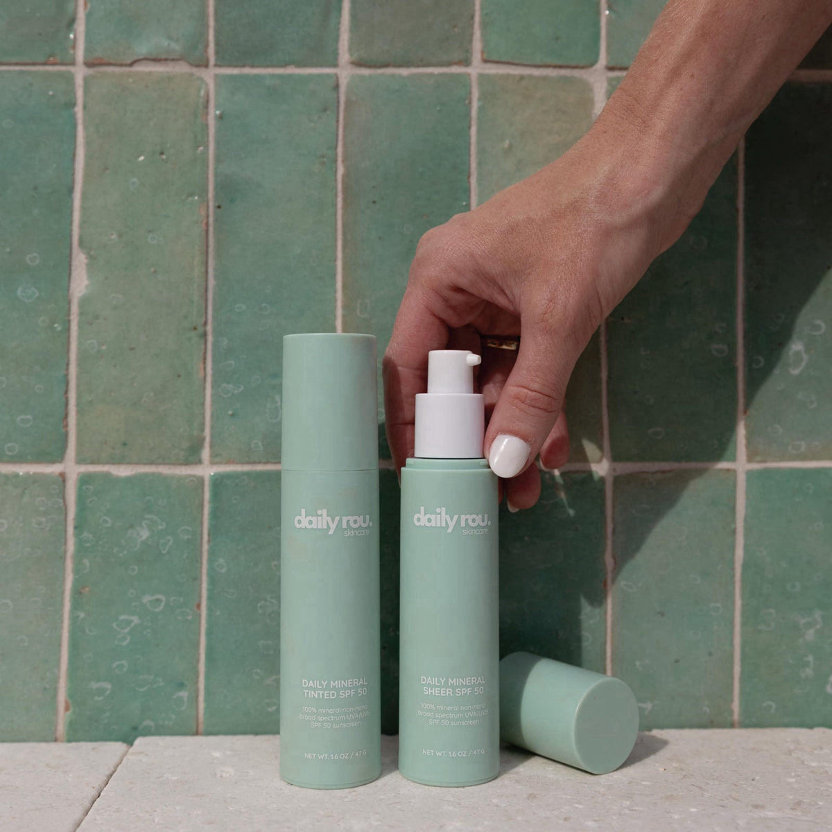 Daily Rou – Facial Sunscreens on display