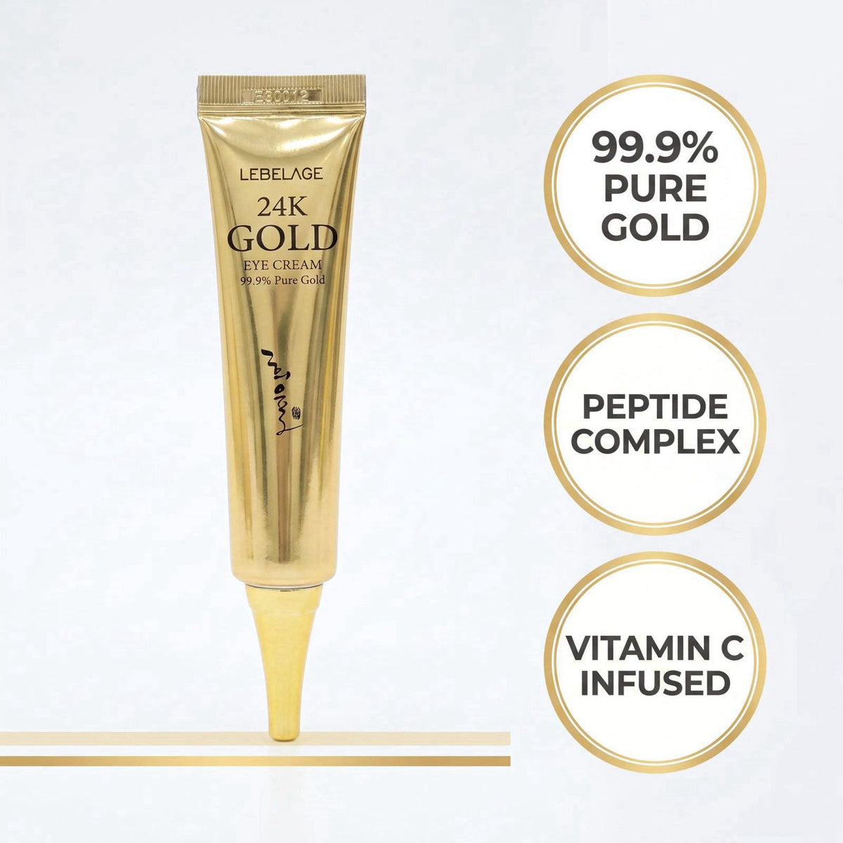 LEBELAGE 24K Gold Under Eye Bag Remover & Eye Wrinkle Cream, 2 Pack – close-up detail