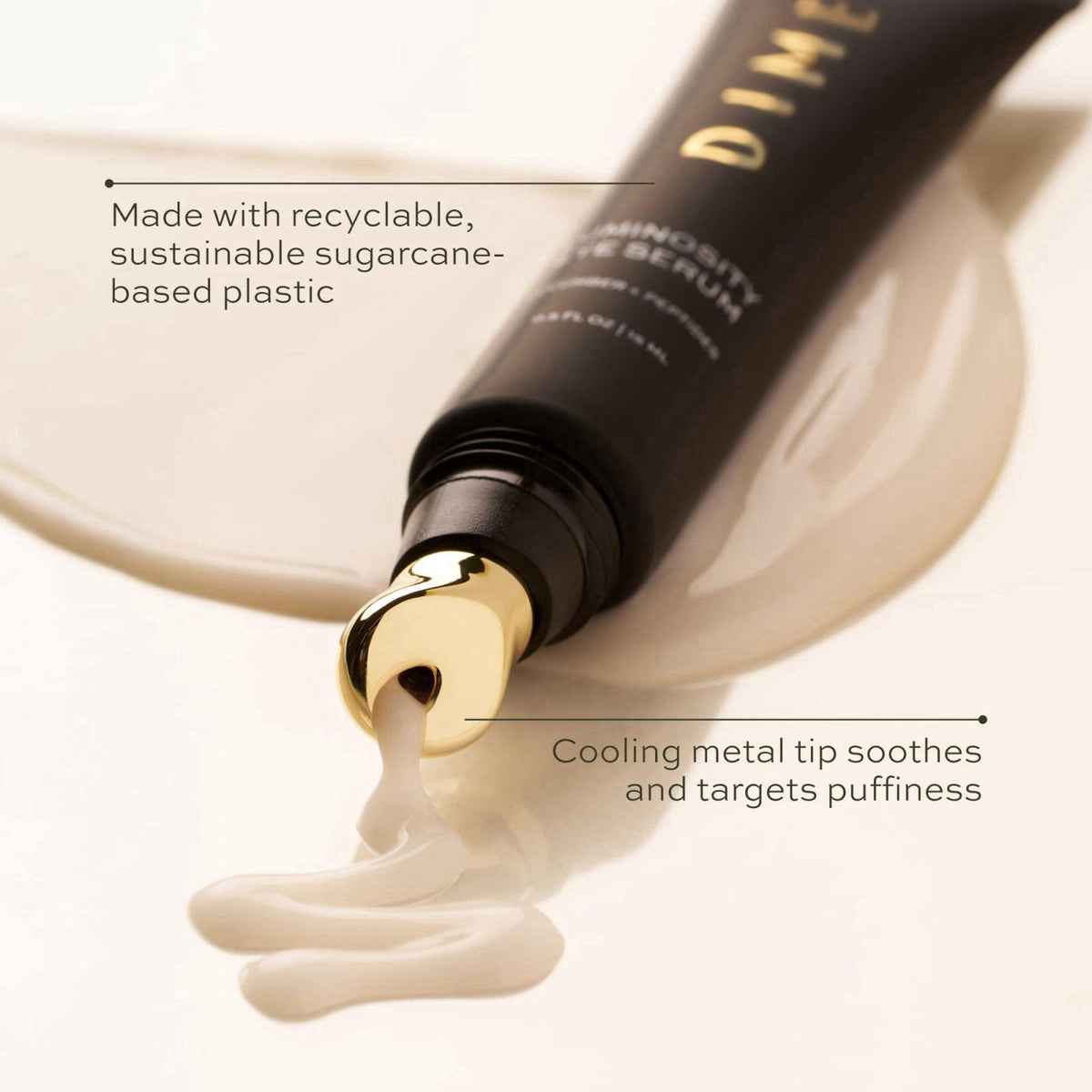 DIME Beauty Luminosity Eye Serum - Caffeine Eye Cream, 0.5 oz – alternate angle