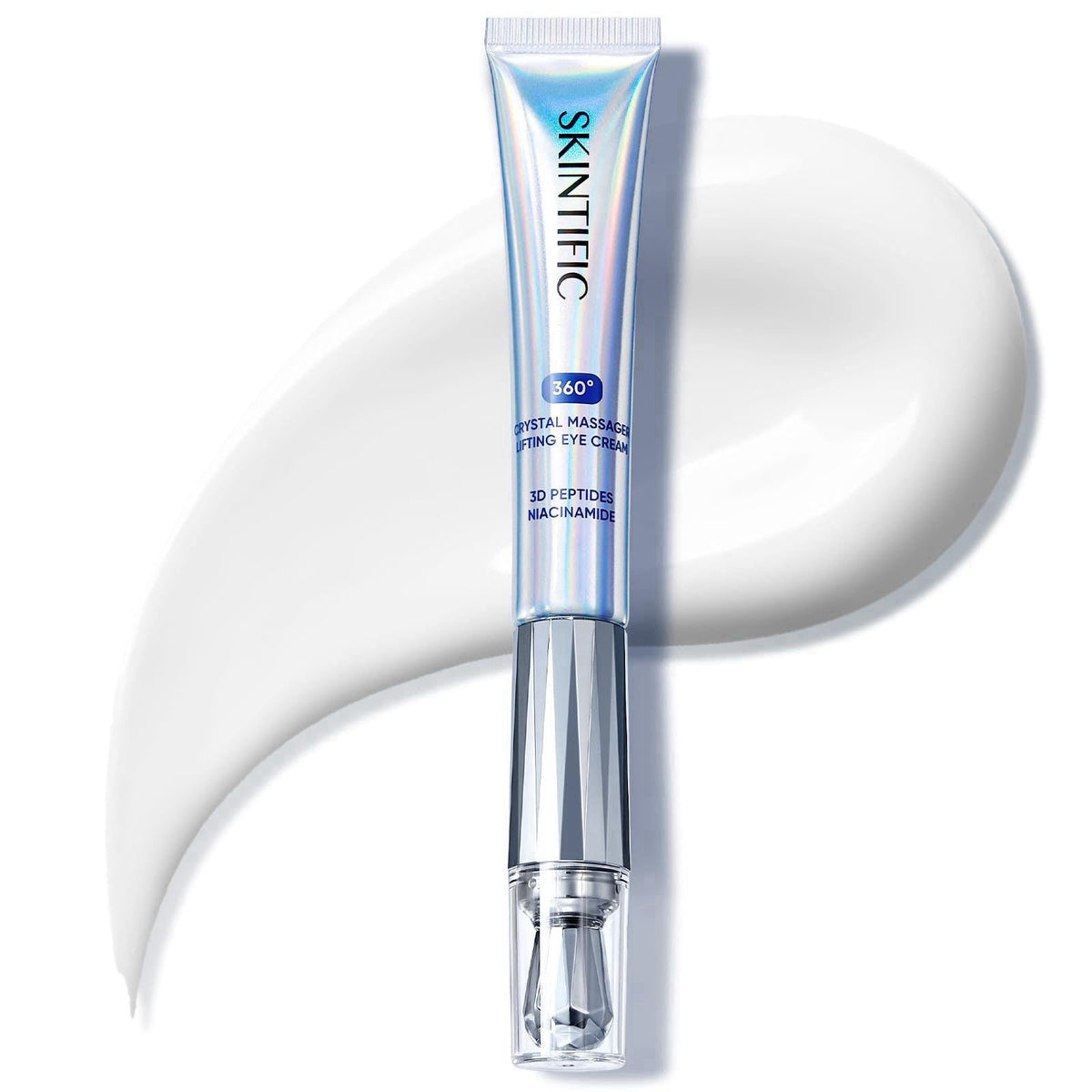 SKINTIFIC Lifting Eye Cream, Reduce Puffiness/Fine Lines/Dark Circle 0.7 oz – packaging and label