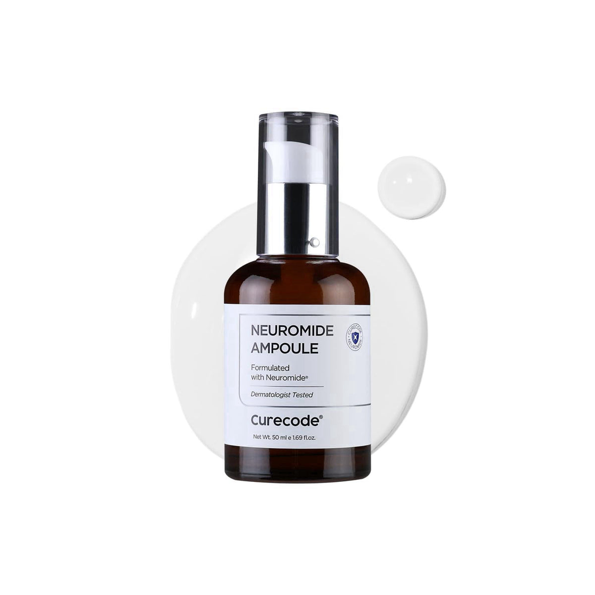 CURECODE Neuromide Ampoule 50ml (1.71 fl oz) Hydrating Facial Serum for Dry Sensitive Skin - Korean Skin Care Face Ampou