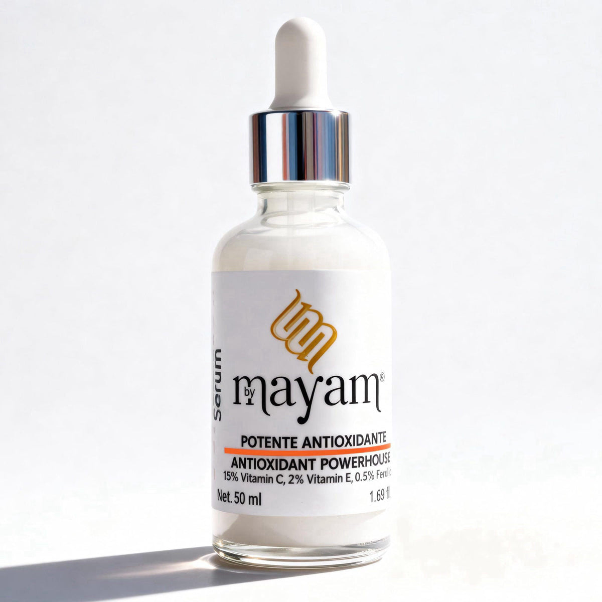by mayam beauty Mayam Beauty Vitamin C Serum for Face, C+E FERUGLOW Brightening Face Serum with 15% Vitamin C, Vitamin E