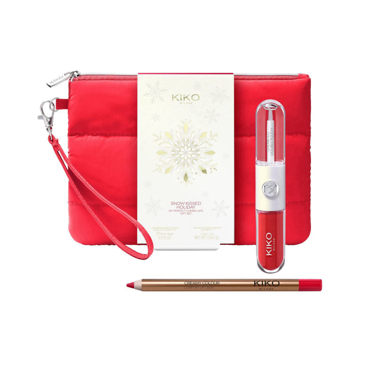 KIKO Milano Snow-Kissed Holiday Glam-Faves Make Up Gift Set – back view and specifications