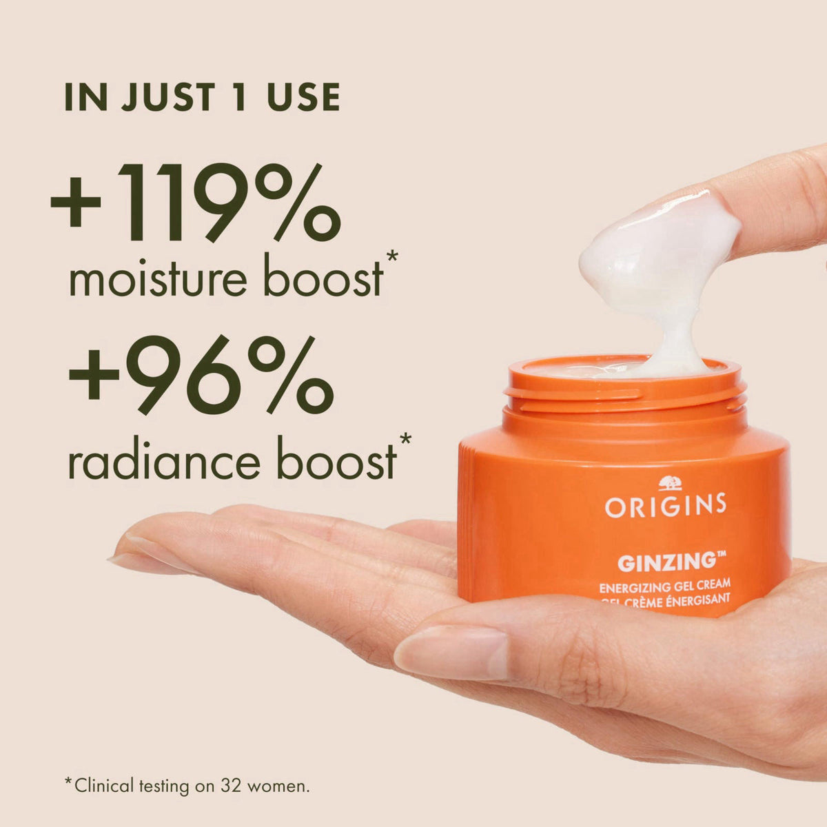 Origins GinZing Energizing Gel Cream | Face Moisturizer for Radiance and Glow | With Vitamin C, Niacinamide, Ginseng, an