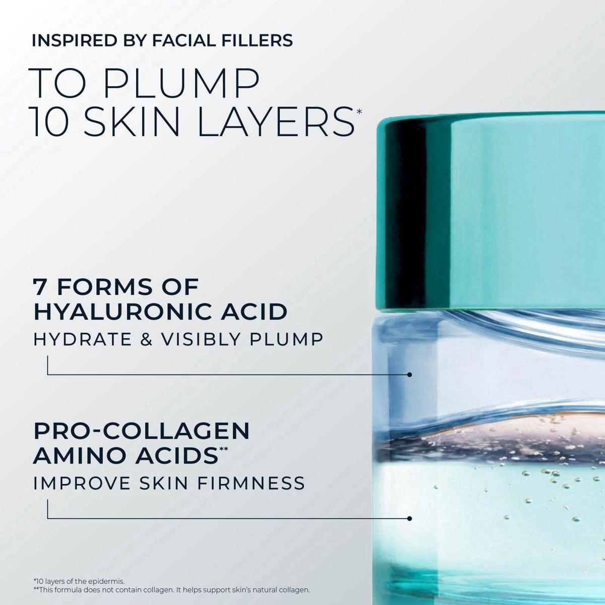 RoC Hydration+ Hyaluronic Acid Moisturizer Face Cream, Fragrance Free 1.7oz – back view and specifications