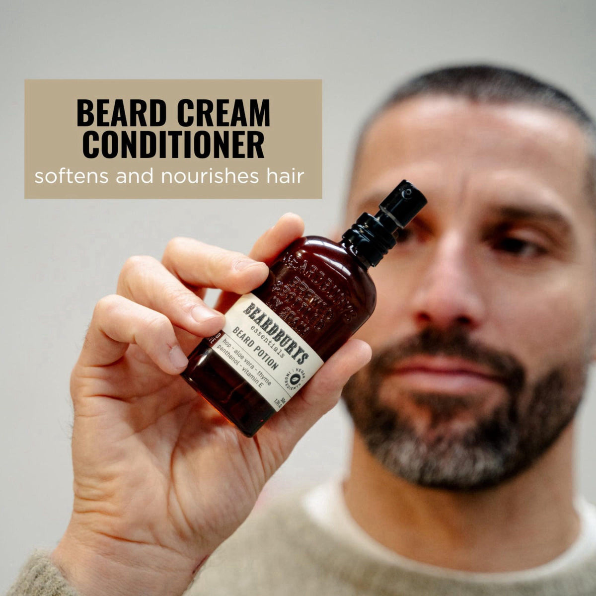 BY CAROBELS BEARDBURYS Beardburys Essentials Beard Potion | Moisturizing Beard Cream, Keeps Skin Moisturized and Itch Fr