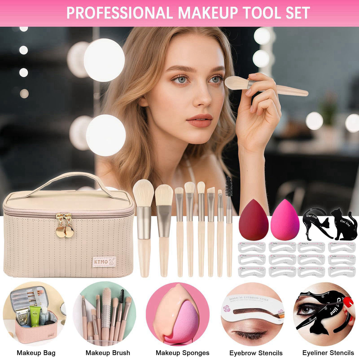 Peenice All in One Makeup Kit for Women Full Kit, Makeup Gift Sets for Women Teens Girls, Makeup Essential Bundle Includ