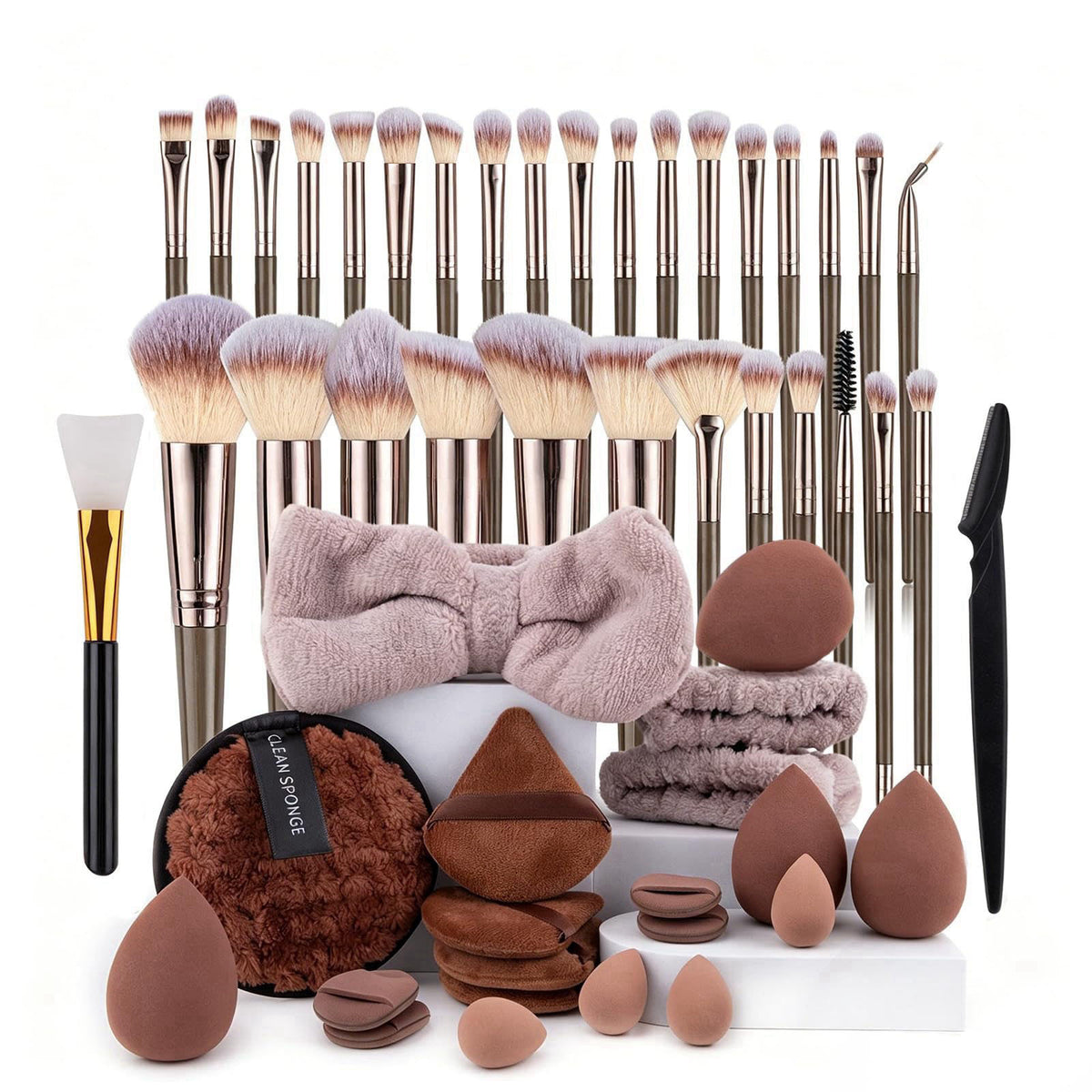 Kuyqd Makeup Brushes Set,52PCS Professional Makeup Tool Set Makeup Sponge – product photo (Brush Sets)