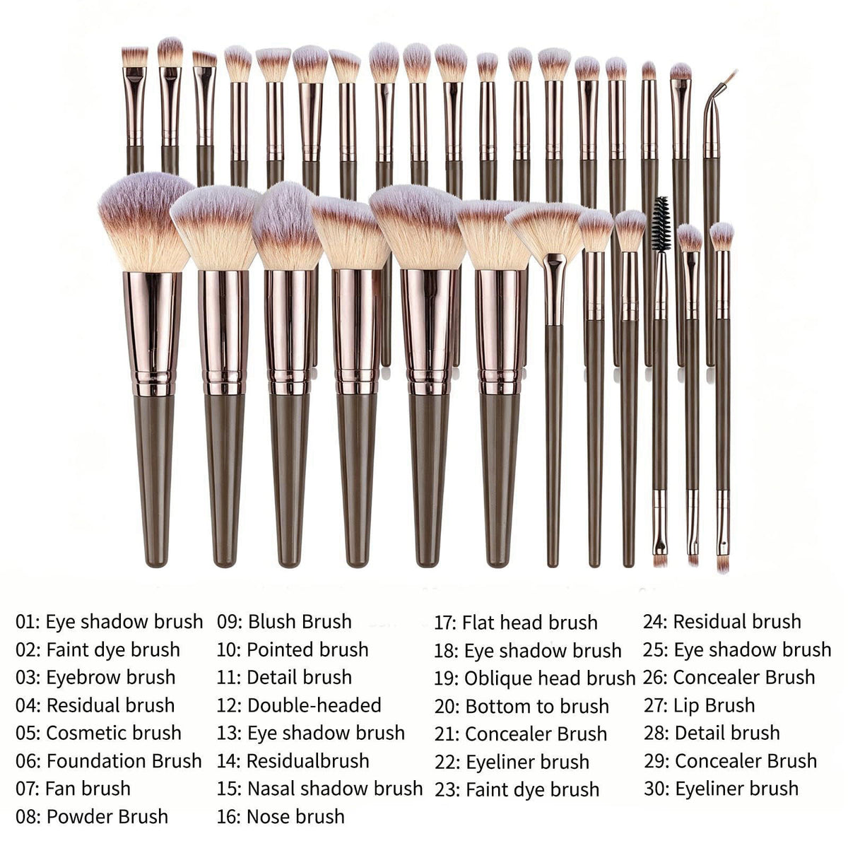Kuyqd Makeup Brushes Set,52PCS Professional Makeup Tool Set Makeup Sponge – full view
