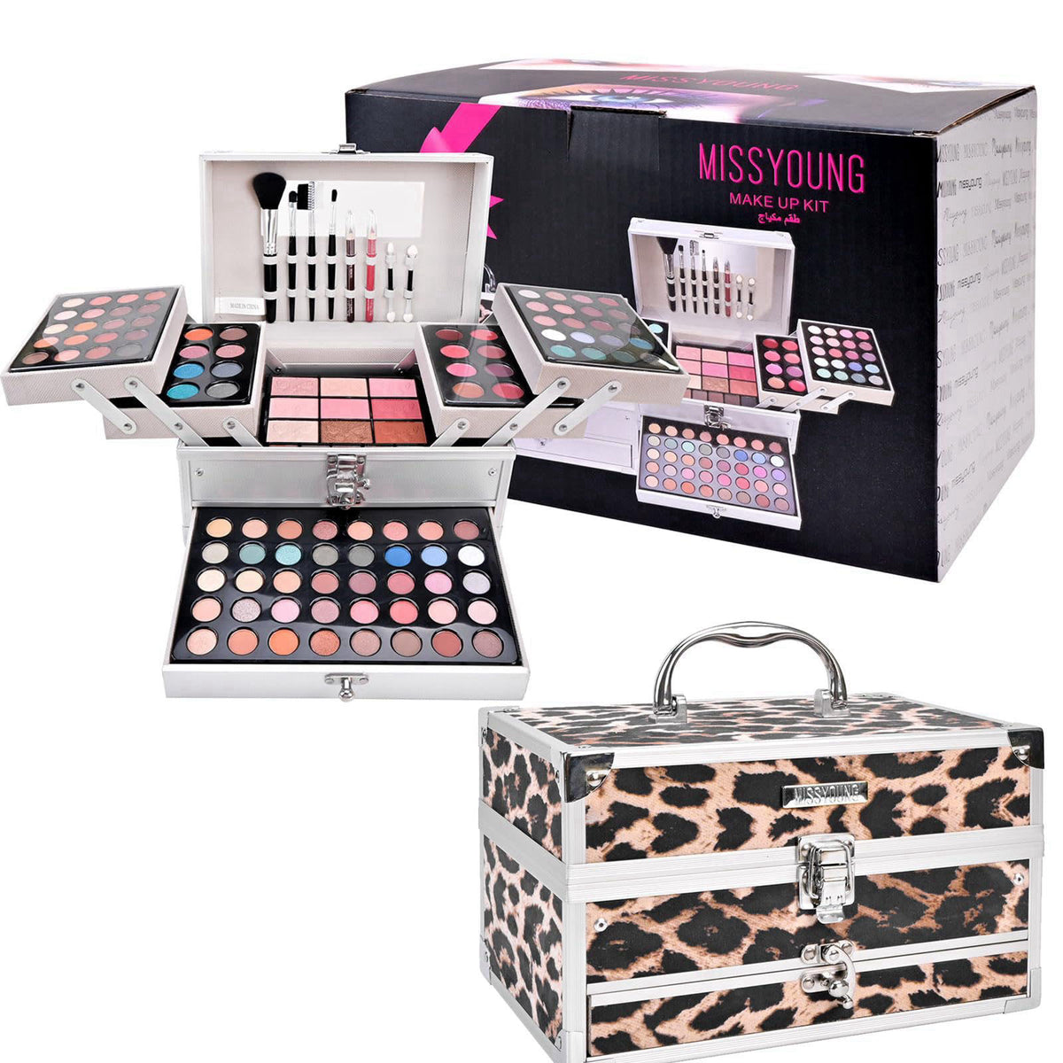 RoseFlower All-in-One Professional Makeup Kit, Makeup Set, Makeup Box – packaging and label