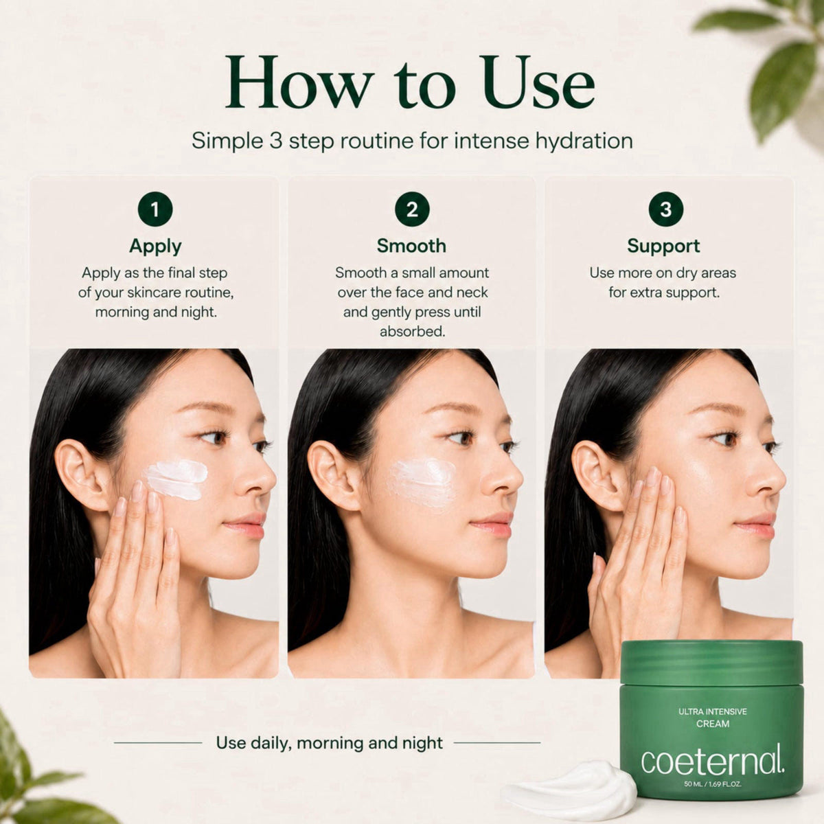 coeternal – Face Moisturizers on display