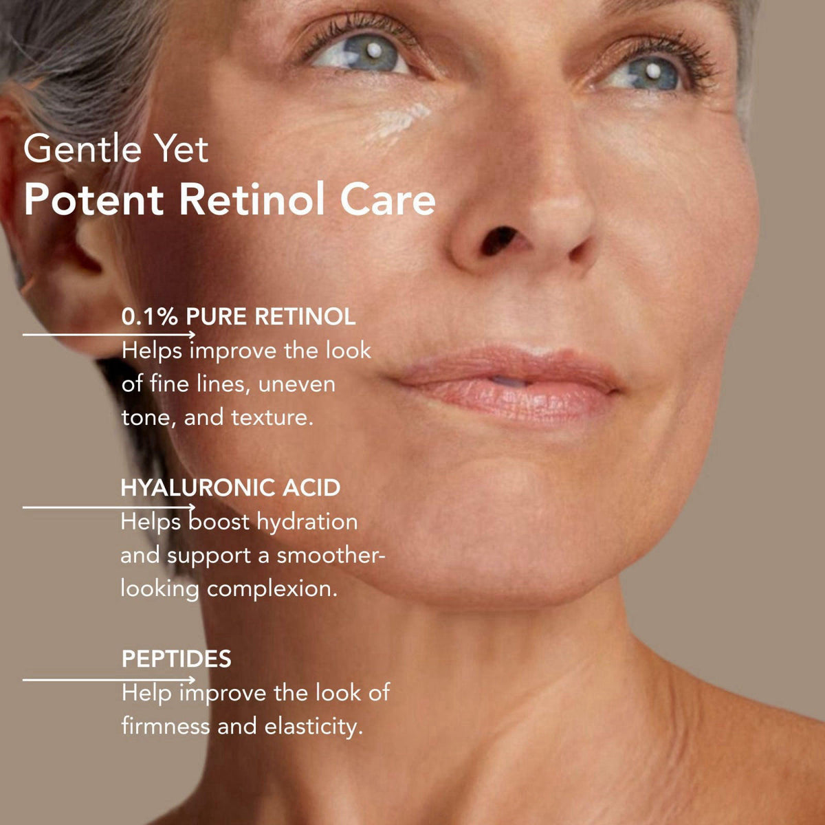 Riversol Retinol Neck Firming Cream for Tightening & Wrinkles – back view and specifications