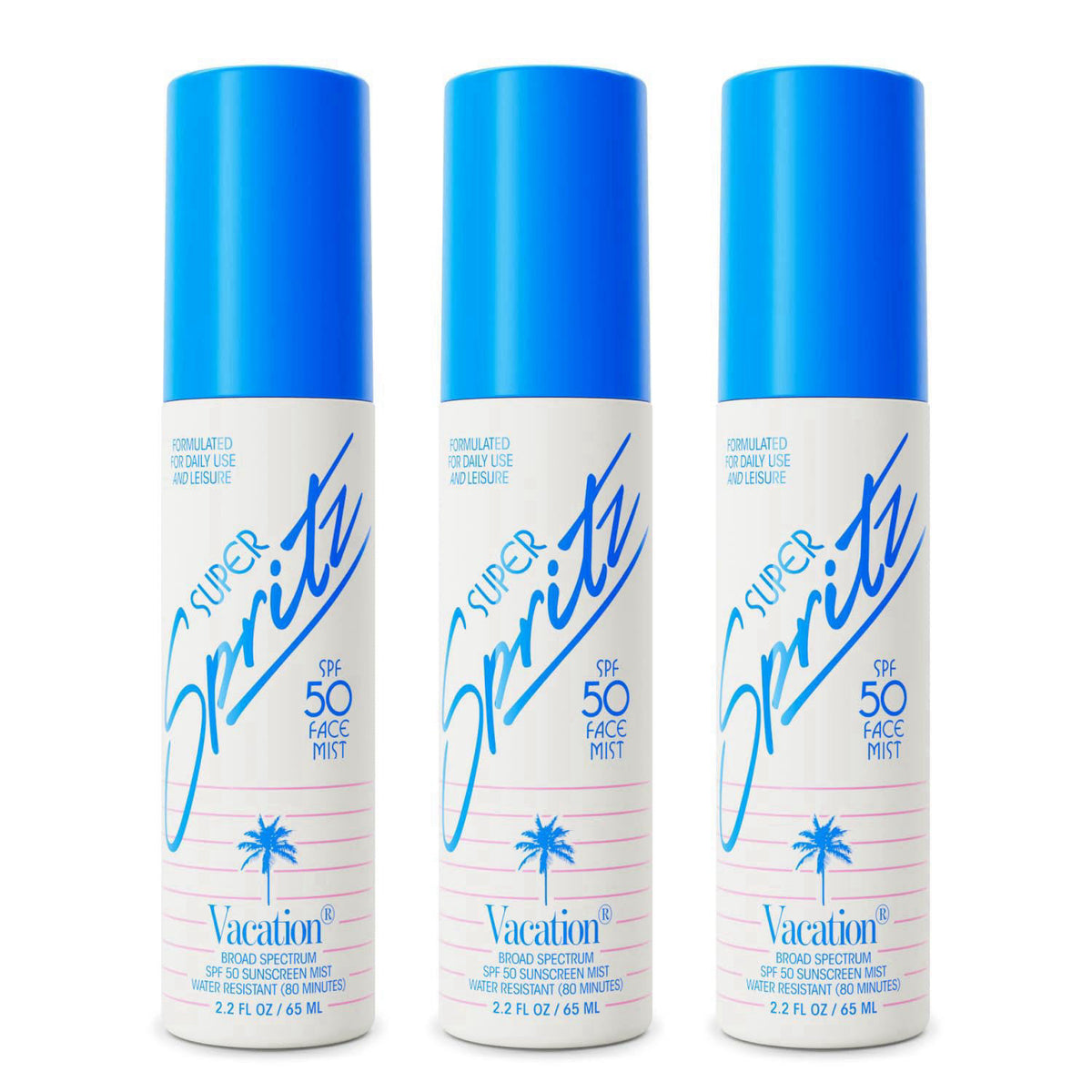 VACATION – Facial Sunscreens on display