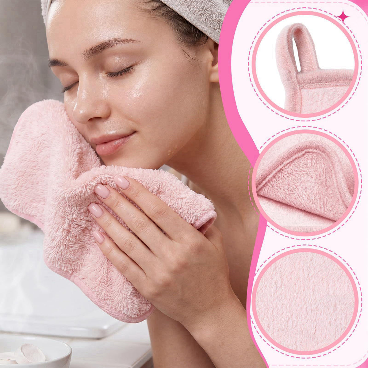CrystalSylara 150 Pcs Travel Women Beauty Care Kit Bulk with Cotton Swab Nail File Vanity Pack Compressed Towel Makeup R