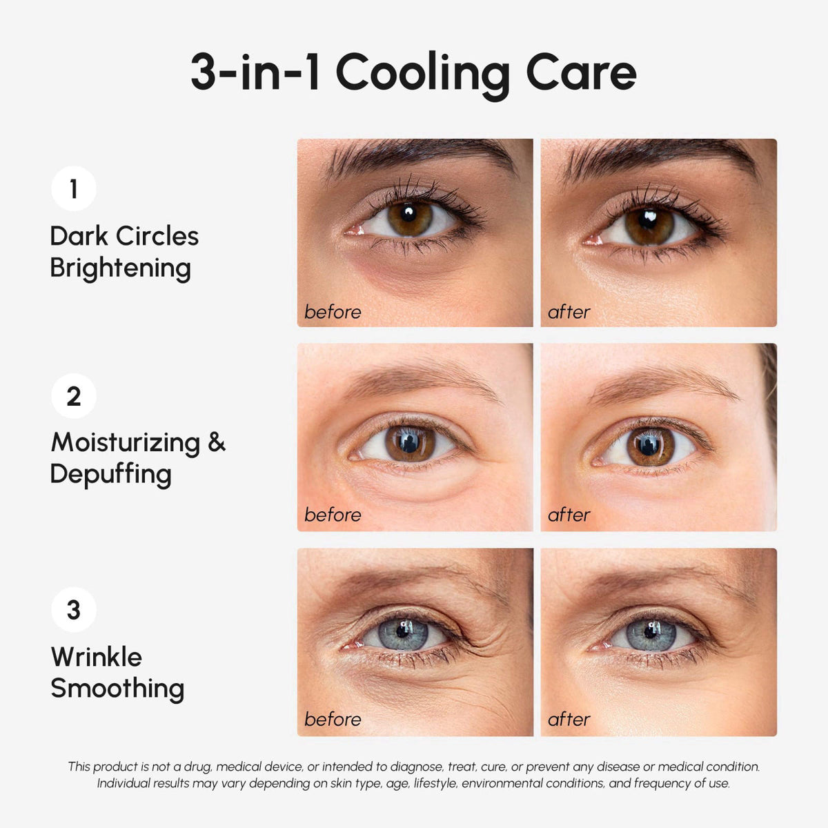 MAREE Collagen Eye Gels Eye Patches for Puffy Eyes and Dark Circles 2 Pack – packaging and label