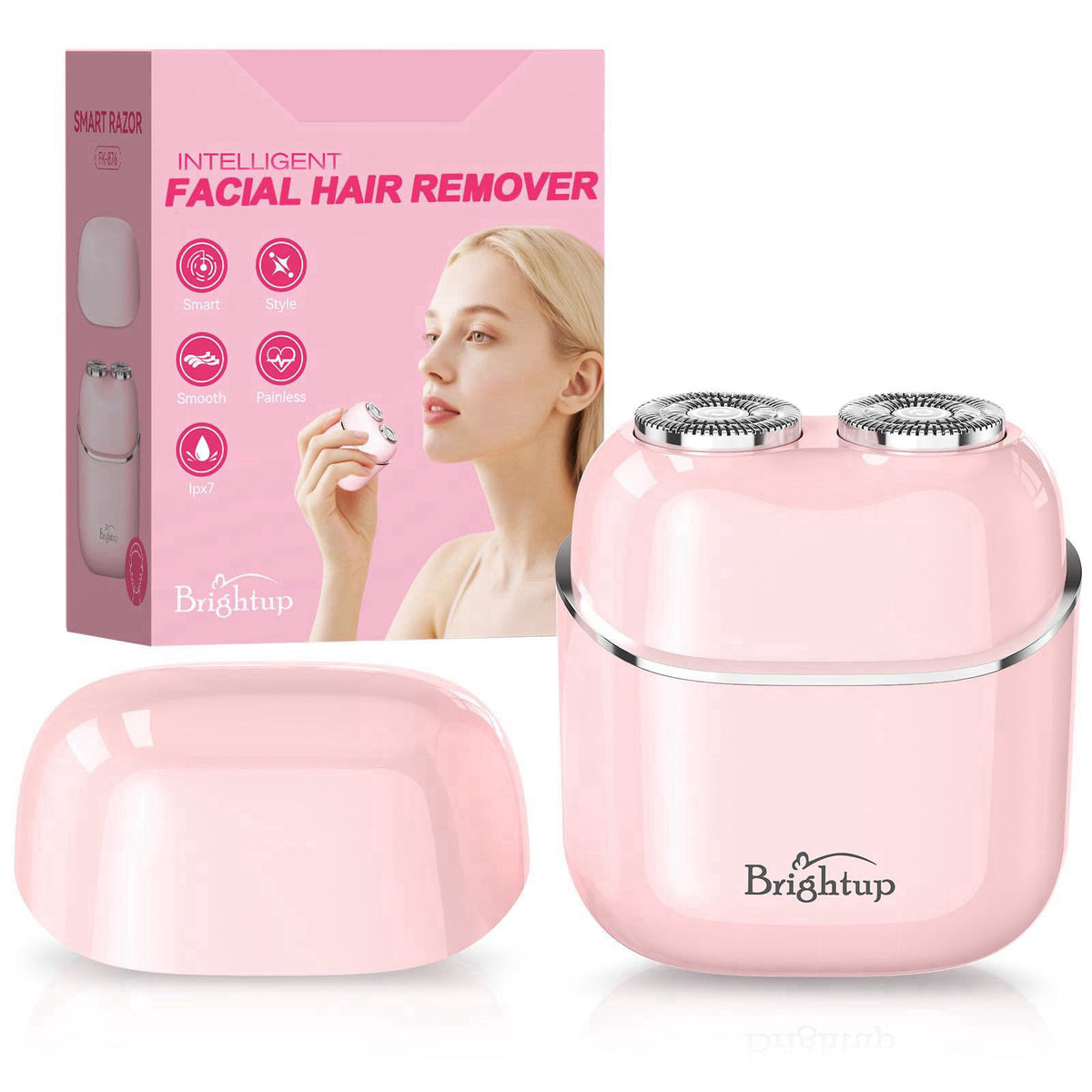 Brightup Facial Hair Removal for Women - Painless Electric Shaver – product photo (Personal Groomers)