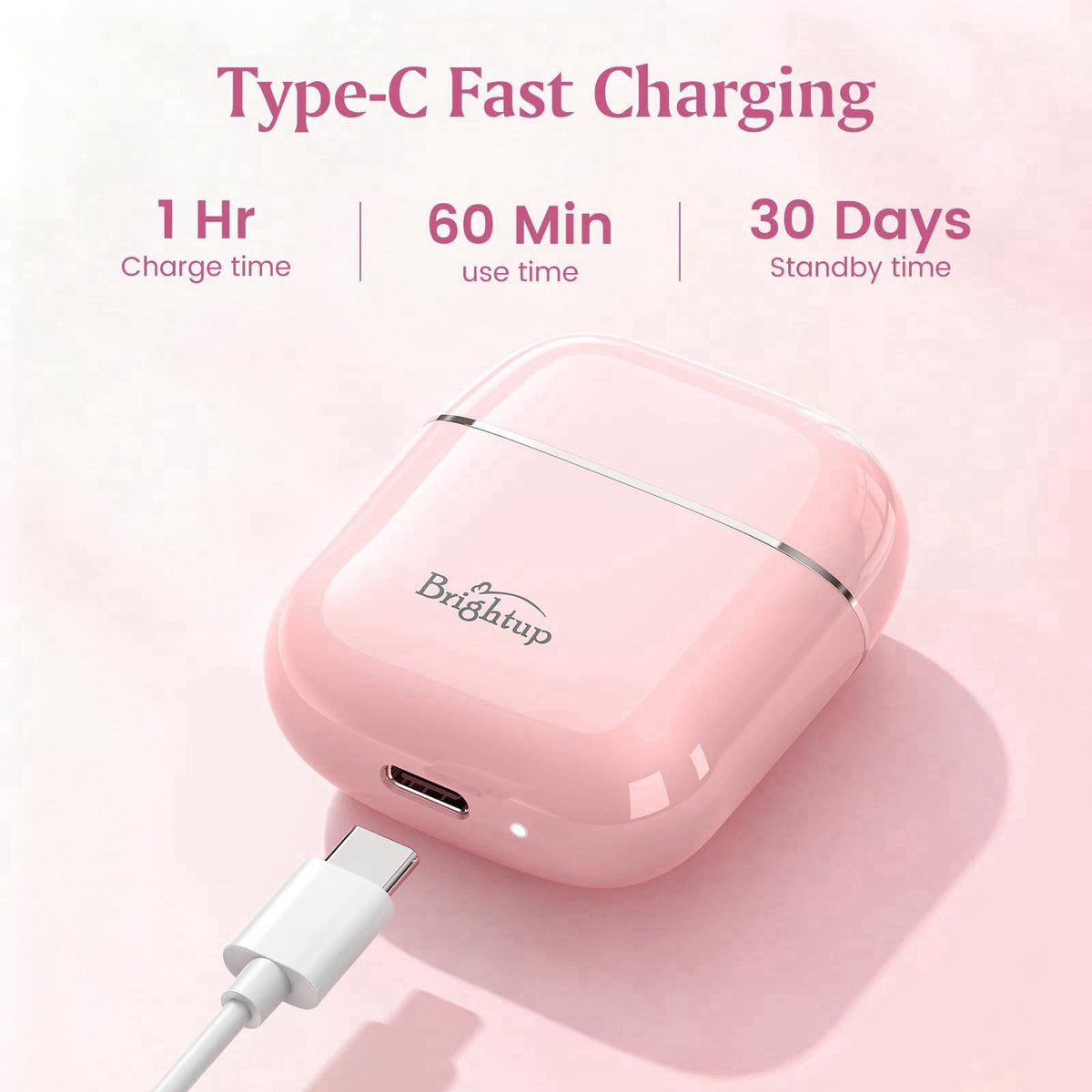 Brightup Facial Hair Removal for Women - Painless Electric Shaver – alternate angle