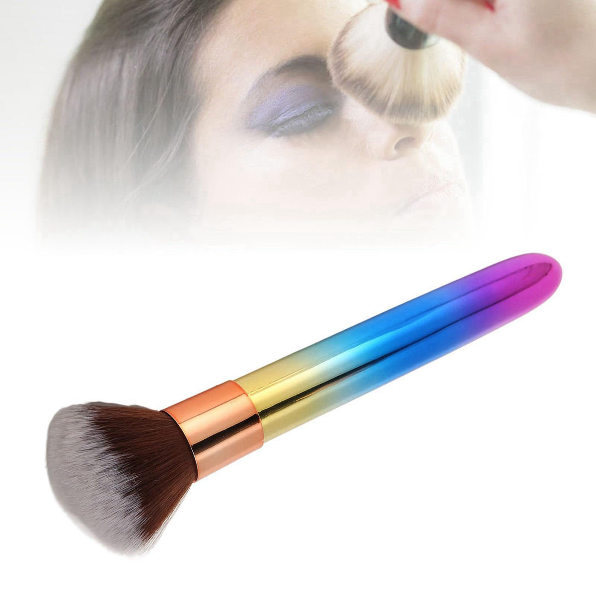 LUCKDANO Electric Makeup Brush with Adjustable Frequency Soft Hair for Delicate Makeup Multifunctional Brush for Loose P
