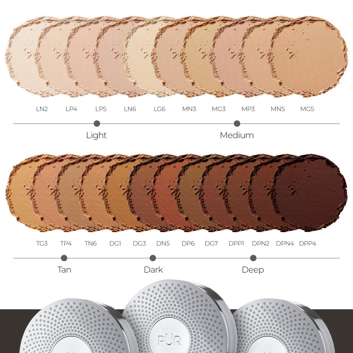 PÜR 4-in-1 Pressed Mineral Makeup Powder Foundation with SPF 15 – back view and specifications