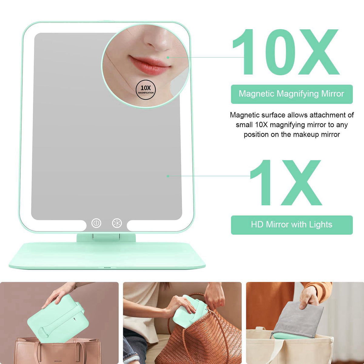 Gospire – Makeup Mirrors on display