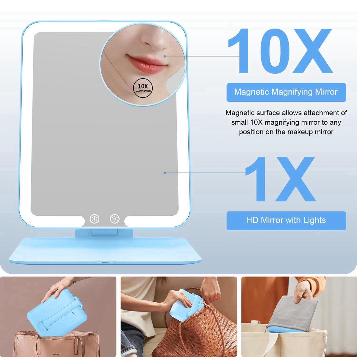 Gospire – Makeup Mirrors on display