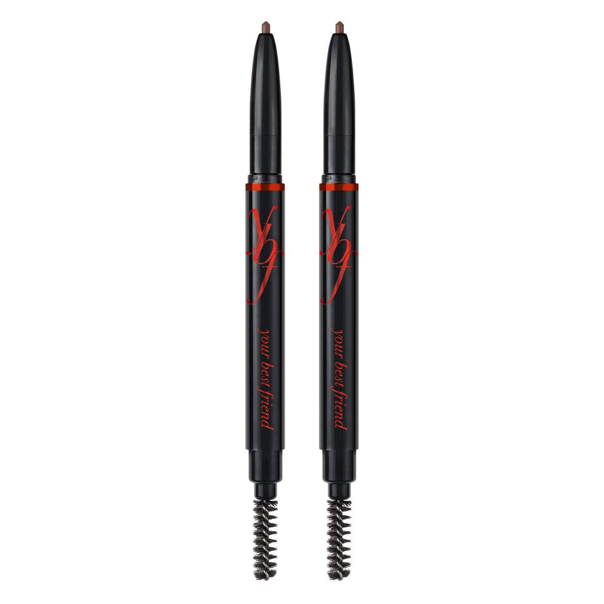 YBF Beauty Eyebrow Pencil - Universal Automatic Brow Pencil With Spoolie Brush - Perfect Eyebrow Makeup Shaper and Fille