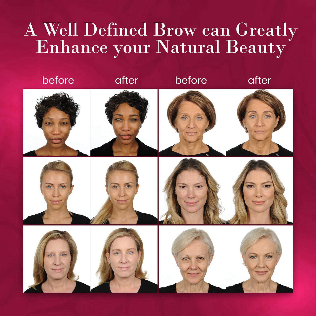 YBF Beauty Eyebrow Pencil - Universal Automatic Brow Pencil With Spoolie Brush - Perfect Eyebrow Makeup Shaper and Fille