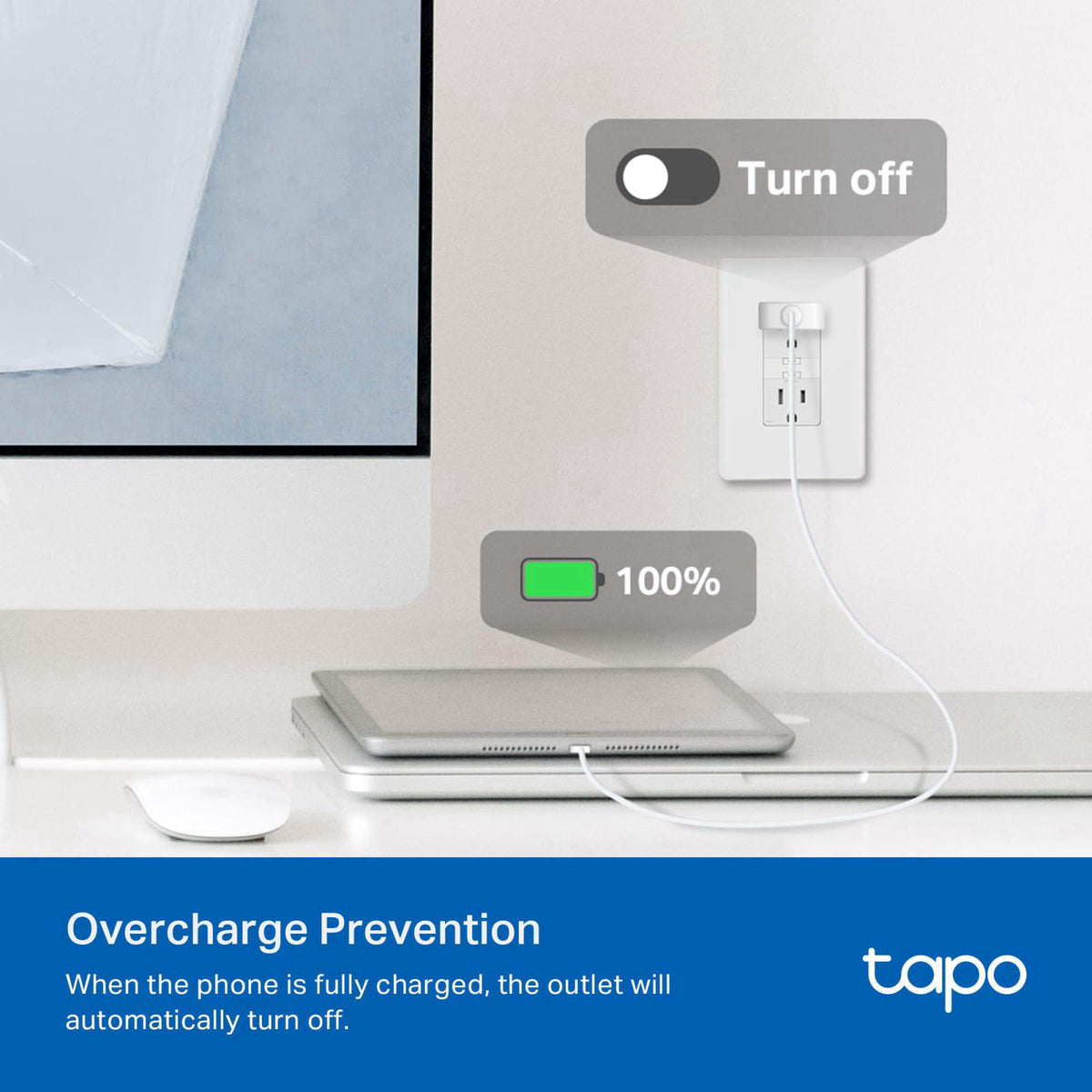 Tapo Smart Plug Wi Fi in Wall Outlet P210M Matter Compatible by Premium Selection — view 6