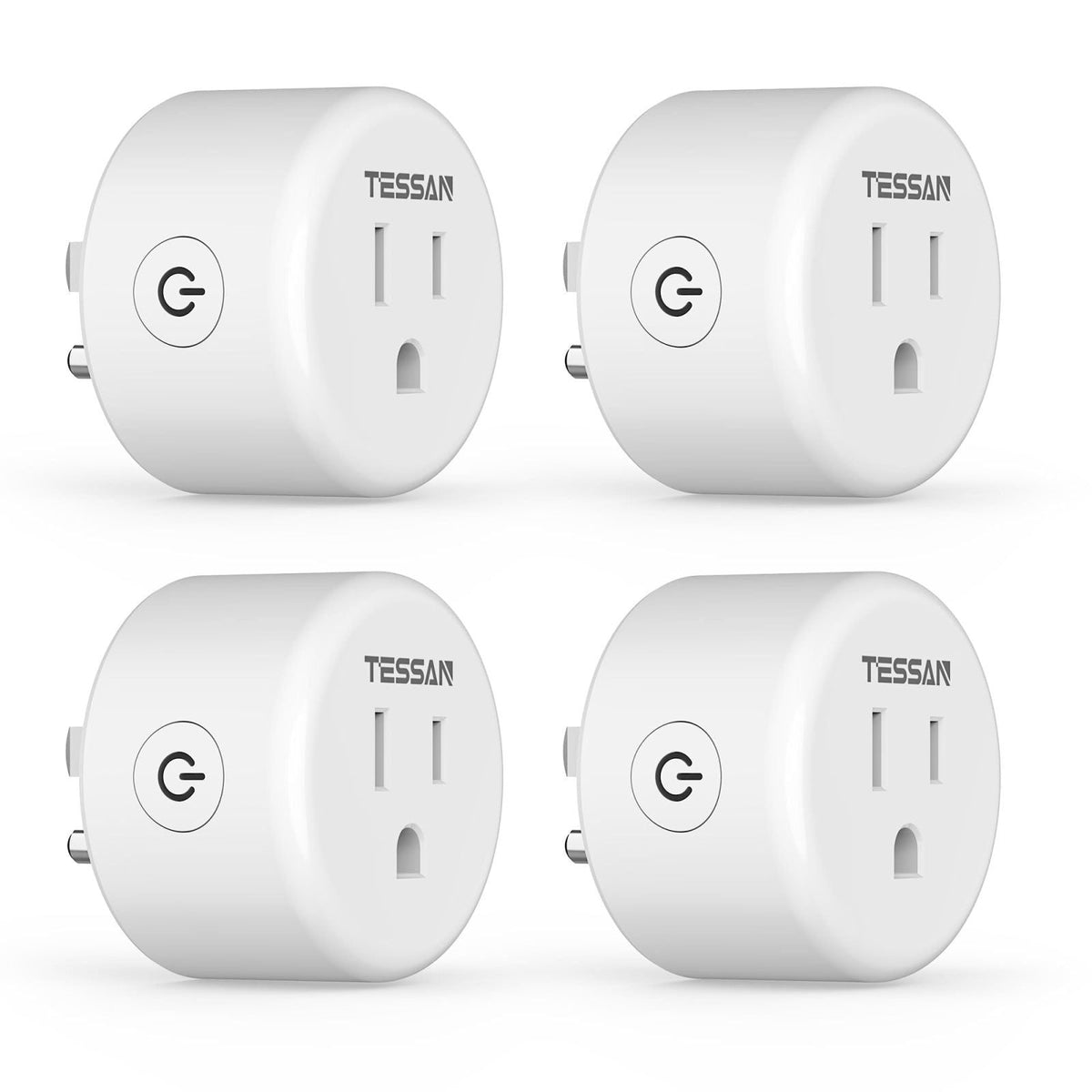 TESSAN WiFi Smart Plug, Wireless Timer Outlet 4‑Pack – product photo (Outlet Switches)