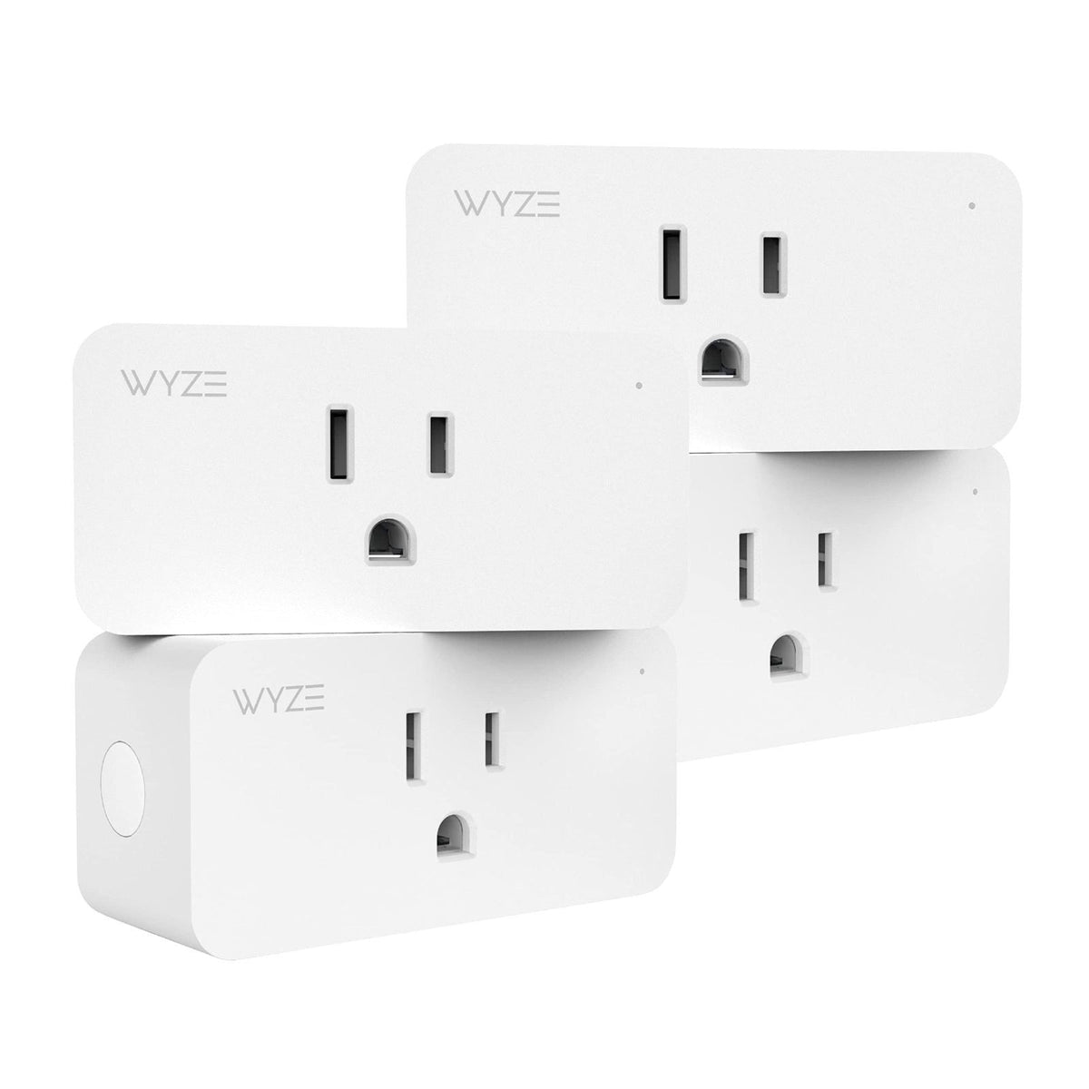 Wyze Plug, 2.4GHz WiFi Smart Plug, Compatible with Alexa, Google Assistant, IFTTT, No Hub Required, Four-Pack, White – p