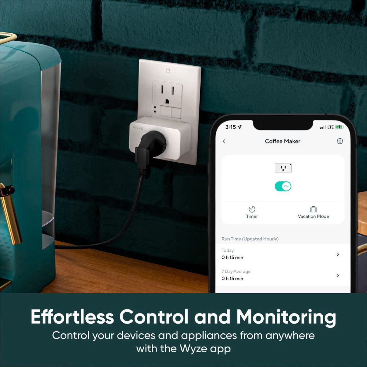 Wyze Plug, 2.4GHz WiFi Smart Plug, Compatible with Alexa, Google Assistant, IFTTT, No Hub Required, Four-Pack, White – c