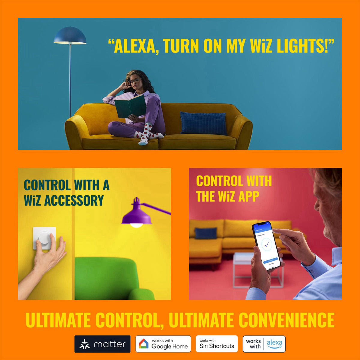 WiZ Connected WiZ Smart Plug- Sunset to Sunrise Automation + Motion Detection + Control with Voice or App, Compatible wi
