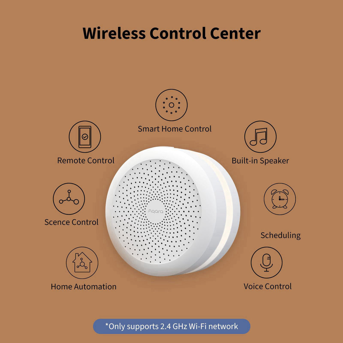 Aqara Hub M1S Gen 2, Smart Home Bridge for Alarm System, Home Automation – packaging and label