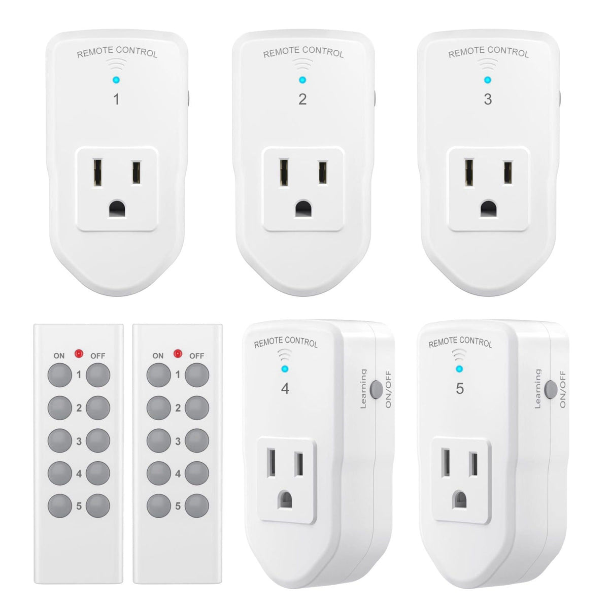 BN-LINK Wireless Remote Control Outlet Electrical Switch for Lights, Fans, Christmas Lights, Small Appliance, 100ft Long