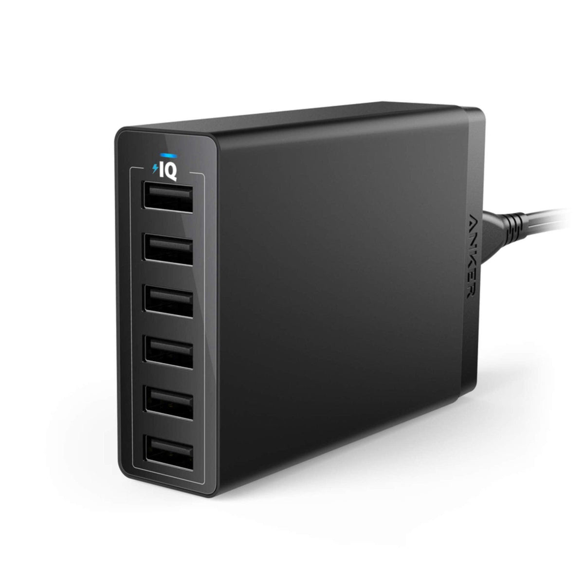 Anker Desktop Charger, 60W 6 Port USB Multiple Charging Hub – full view