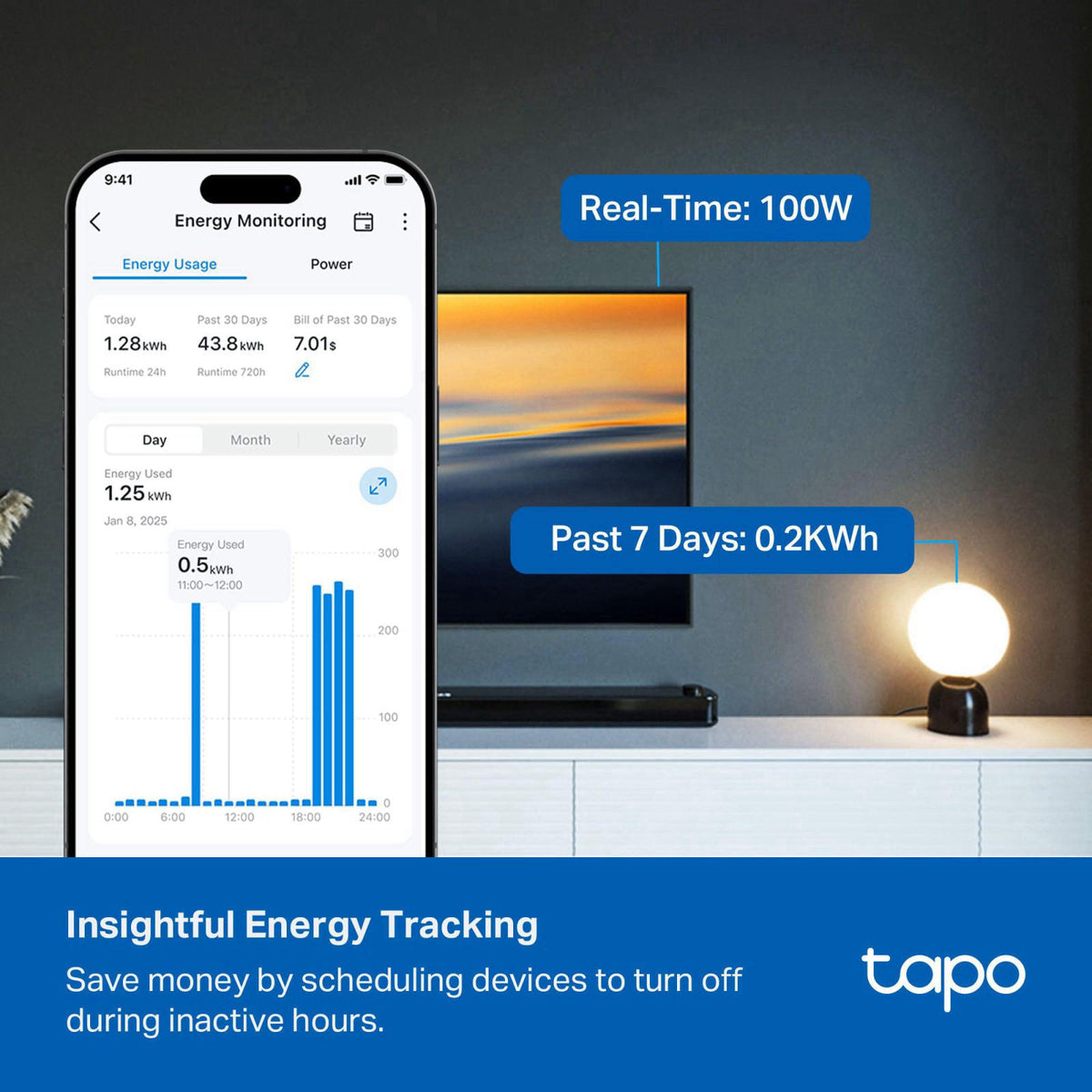 Tapo Smart Wi Fi Power Strip Matter P316M Energy Monitoring by Premium Selection — view 4