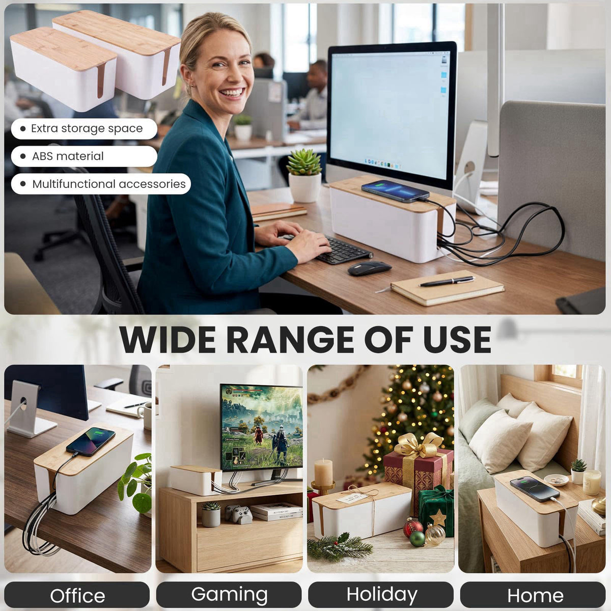 TuweChen – Cable Organizer Bags &amp; Cases on display