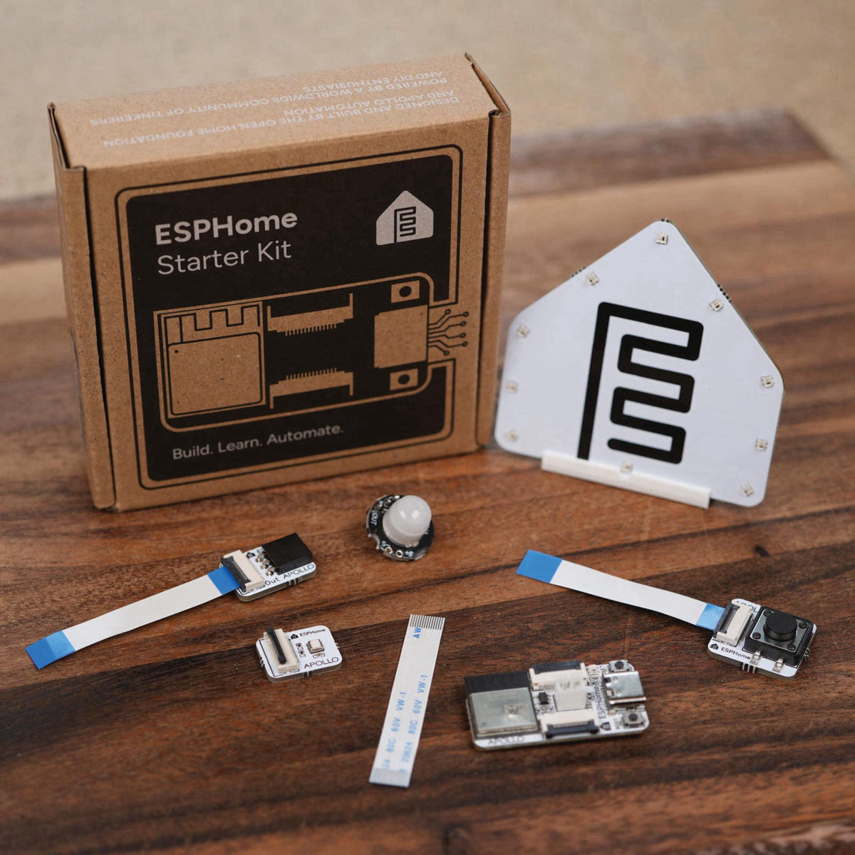 APOLLO AUTOMATION ESPHome Starter Kit | ESP32 Electronics Kit for Home Assistant | Official ESPHome Hardware – close-up 