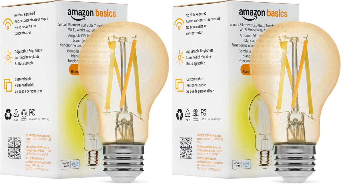 Amazon Basics – LED Bulbs on display
