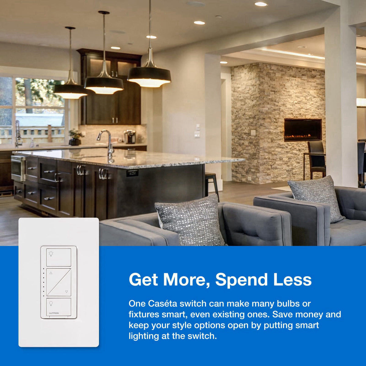 Lutron Caseta Smart Dimmer Switch No Neutral Required by Premium Selection — view 7
