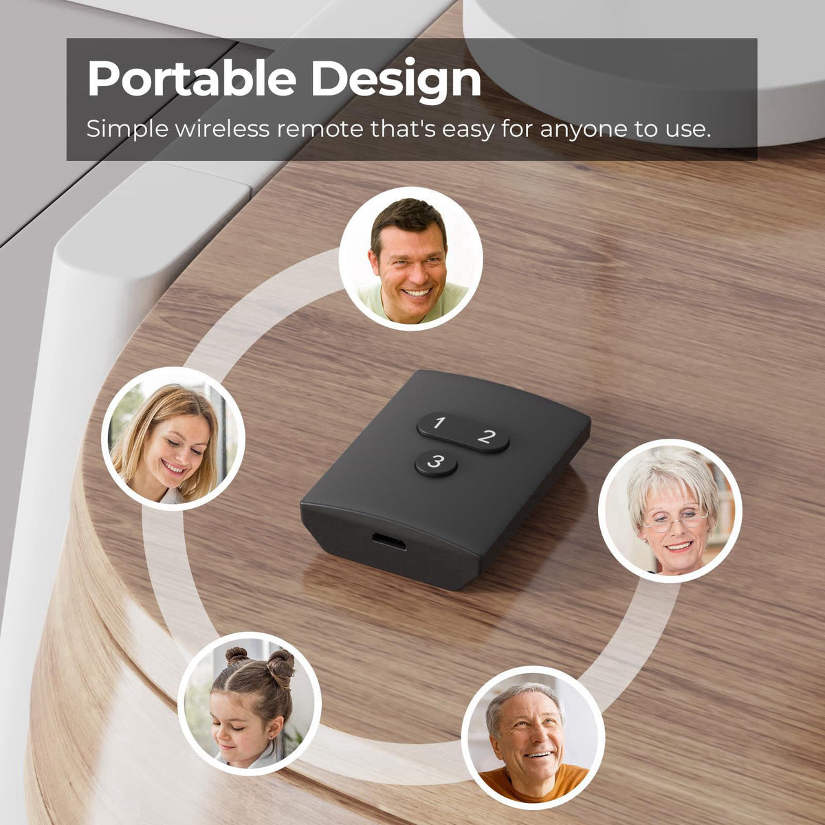 THIRDREALITY Smart Button ZB2,ZigBee Hub Required,3 Wireless Button,Remote Control,Compatible with Home Assistant,SmartT