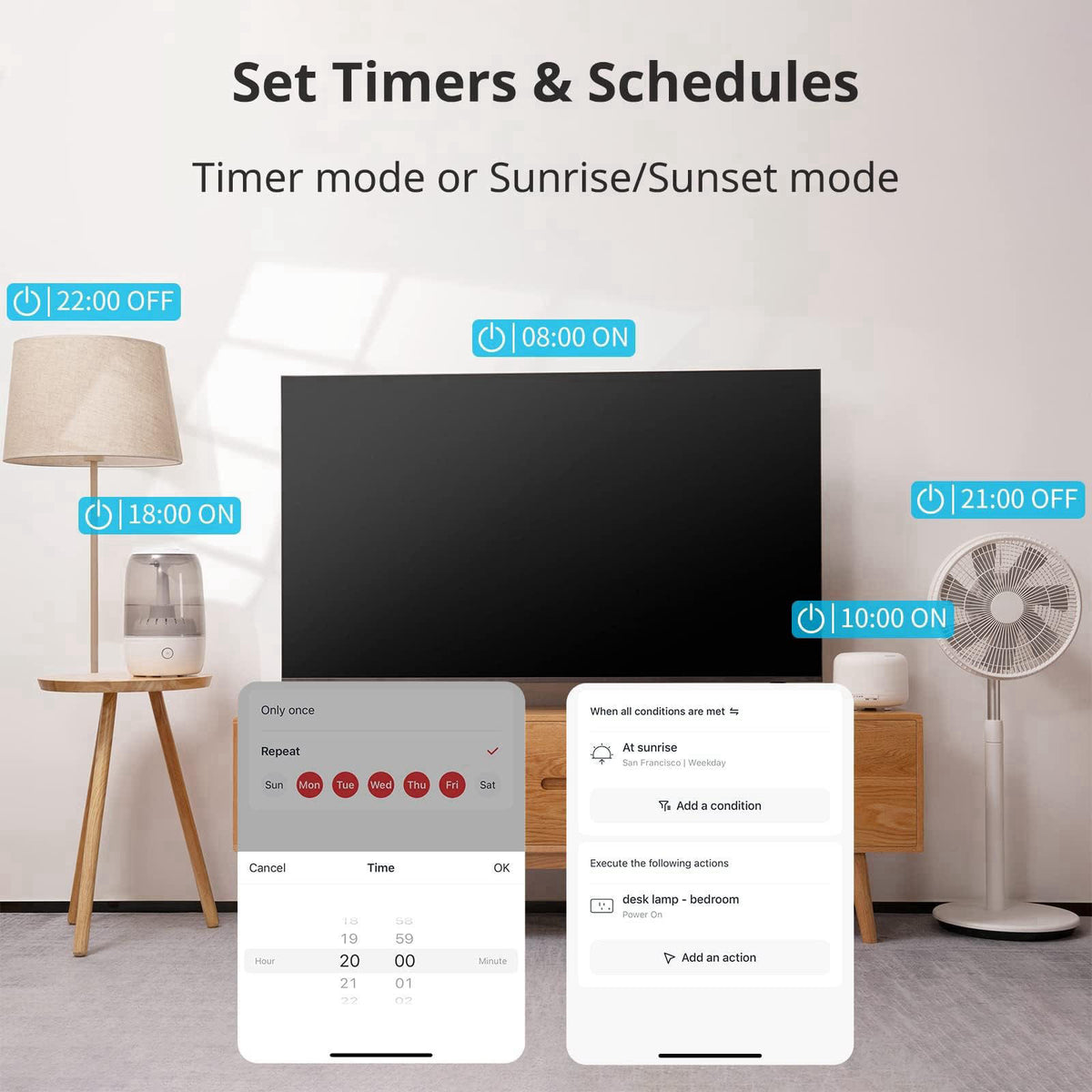 SwitchBot Smart Plug Mini, 15A Energy Monitoring, WiFi & Bluetooth Outlet, Compatible with Alexa, Google Assistant, Home
