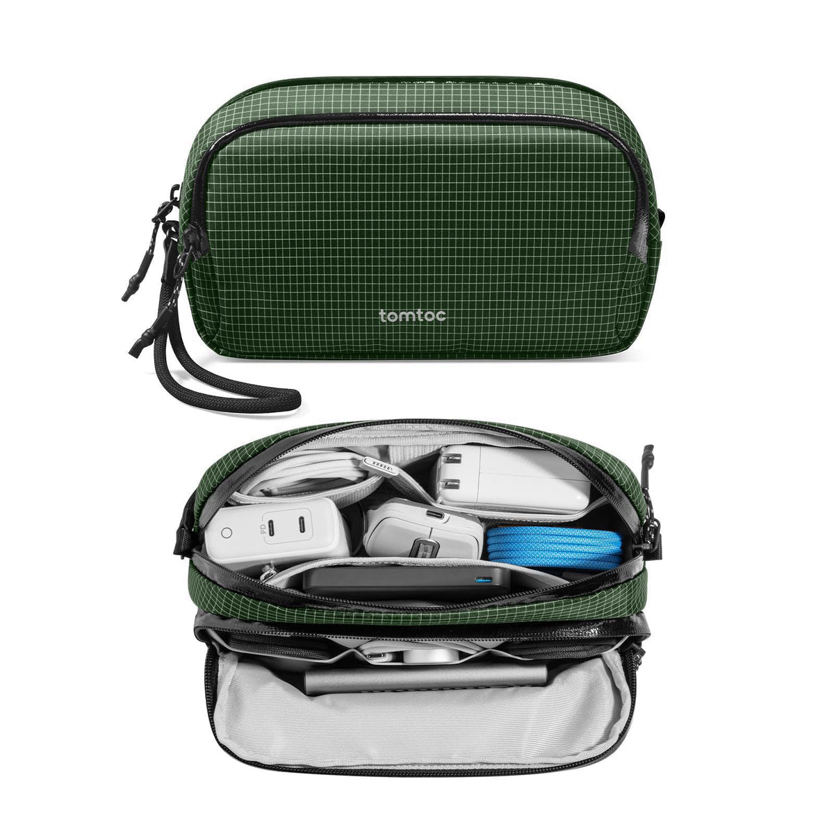 tomtoc Electronic Organizer Travel Case Performance, Dual Compartment Bag