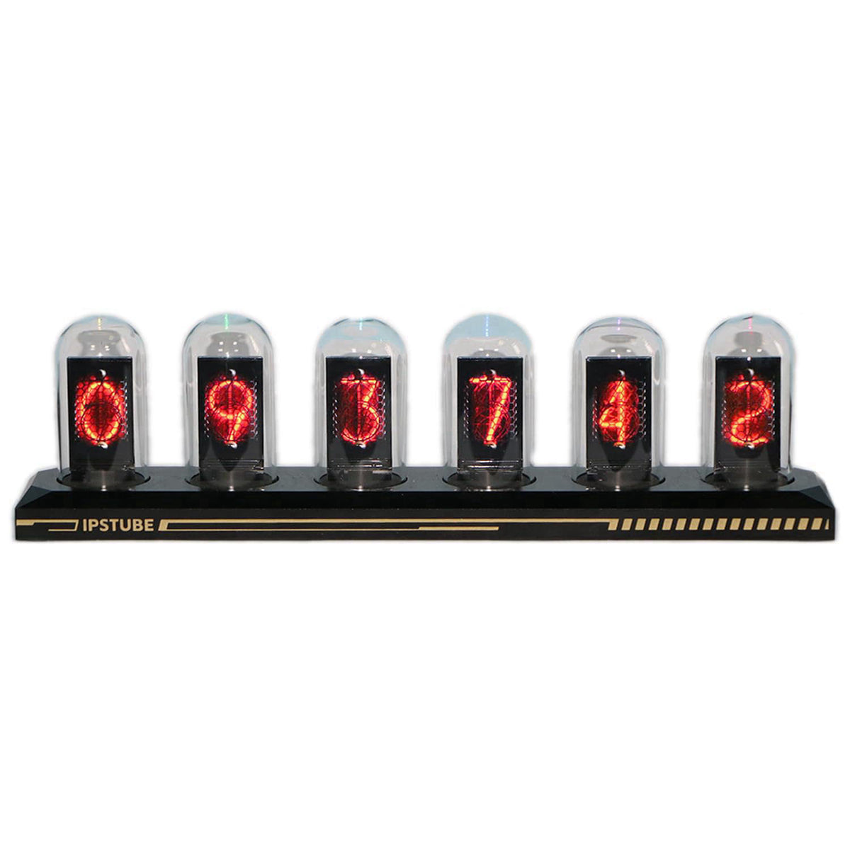 Vastarry Nixie Tube Clock Glow Tube Clock IPS Color Screen Digital Clock DIY Analog Digital Tube WiFi time Desktop Deskt