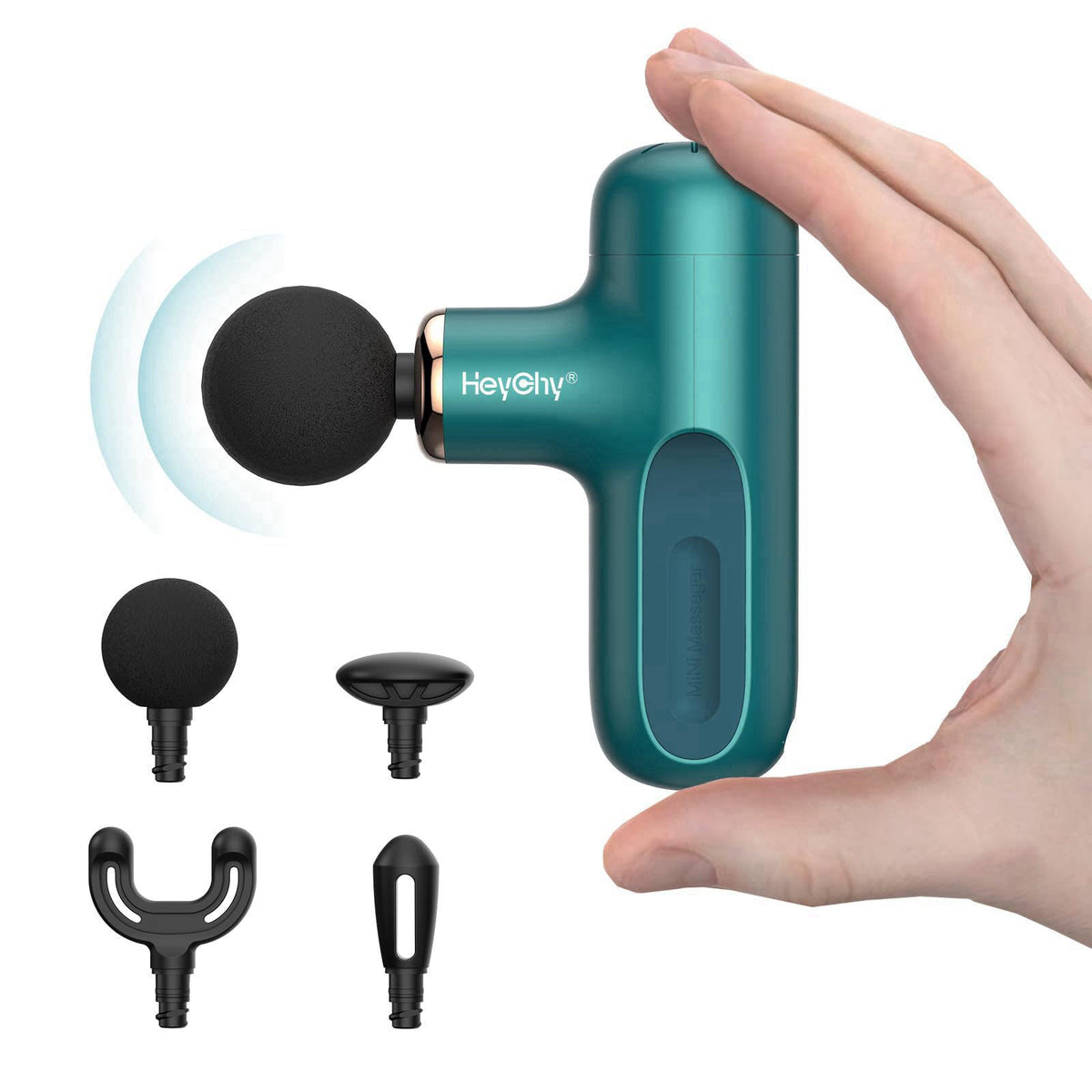 HEYCHY Super Mini Massage Gun, Percussion Deep Tissues Muscle Massager, Compact Sports Travel Massage Gun, Portable Hand