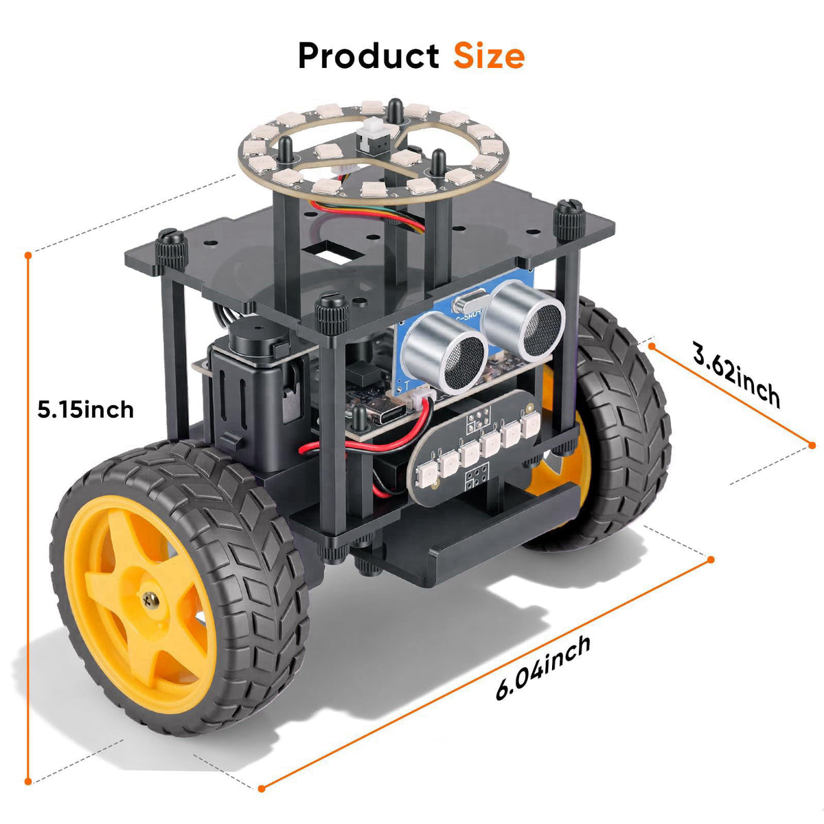 EggTailz Smart Robot Car Kit, Robotics for Kids Ages 8-12 12-16 – packaging and label