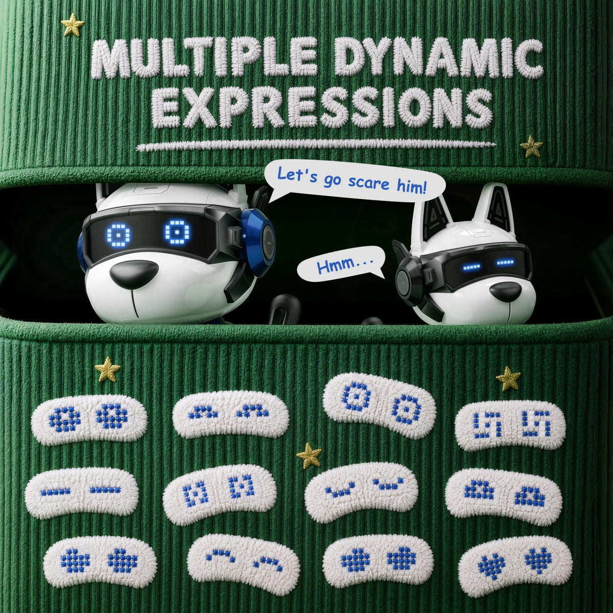 Ozega Smart Robot Dog, 2.4GHz Remote Control Robot Dog Toys For Kids 5-7 8-12 – packaging and label