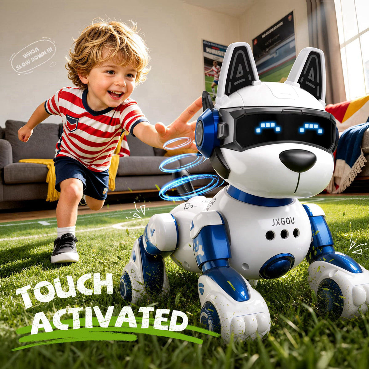 Ozega Smart Robot Dog, 2.4GHz Remote Control Robot Dog Toys For Kids 5-7 8-12 – alternate angle