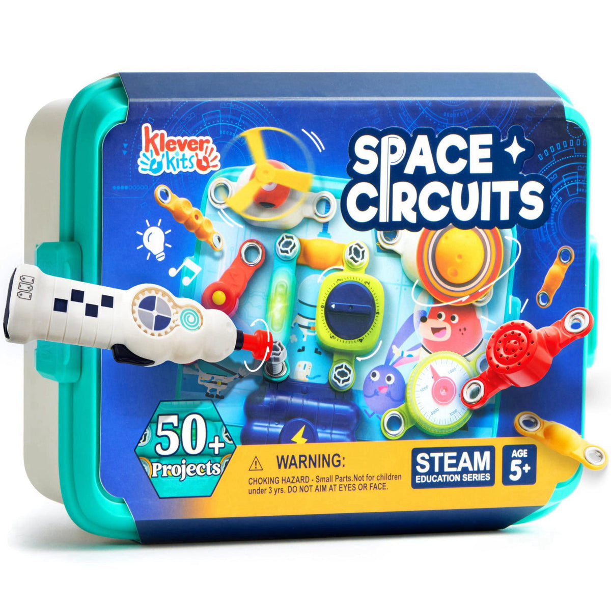 JOVA Klever Kits 50+ Projects Space Circuits - Electronics Kit for Kids with 46+ Components, Electronic STEM Toy Educati